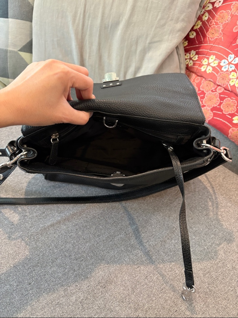 🖤 Michael Kors Black Studded Leather Bristol Satchel 🖤 - Picture 10 of 16